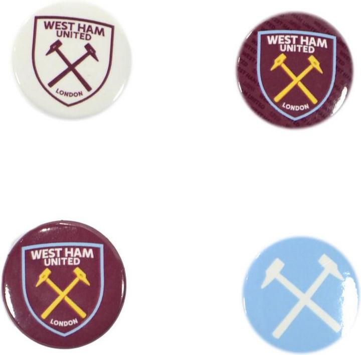West Ham United FC Abzeichen 4erPack