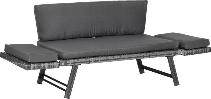 Actual product image Outsunny Garden Sofa with Folding Armrests