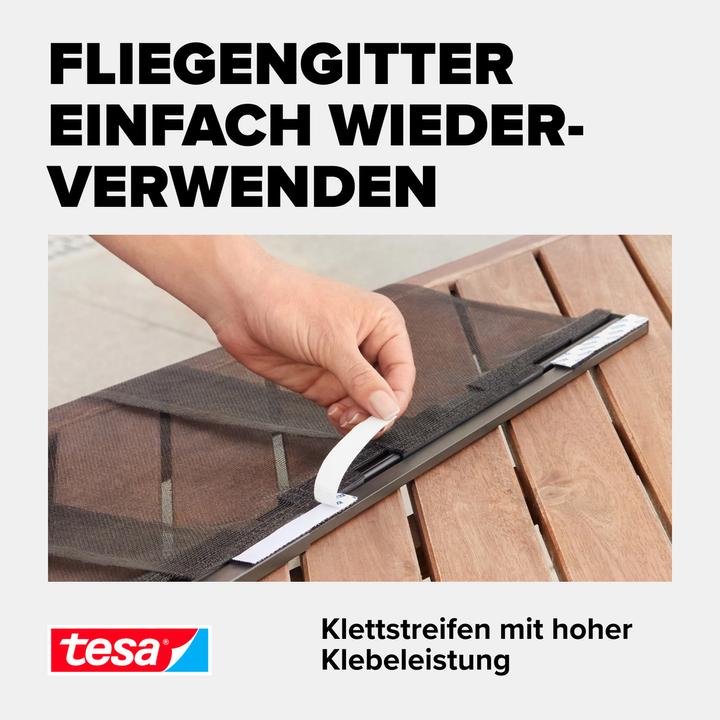 Image du produit tesa Moustiquaire COMFORT, bande Velcro Rouleau de rechange, sans perçage