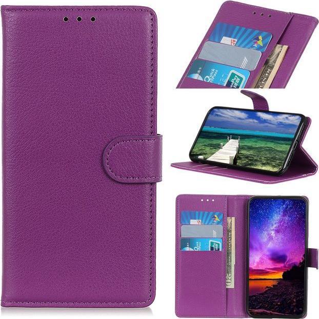 Actual product image MU Classic Litchi Leather Bookcover Series (Apple iPhone 13 Pro Max)