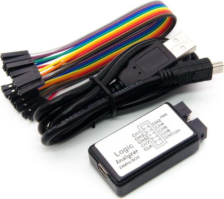 Image du produit Purecrea Analyseur logique USB 8 canaux 24MHz