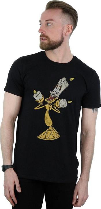 Produktbild Disney Beauty And The Beast Lumiere Distressed TShirt (S)