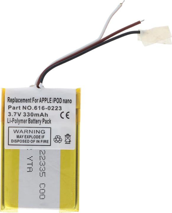 Produktbild AccuCell Akku Apple iPOD nano, 616-0223