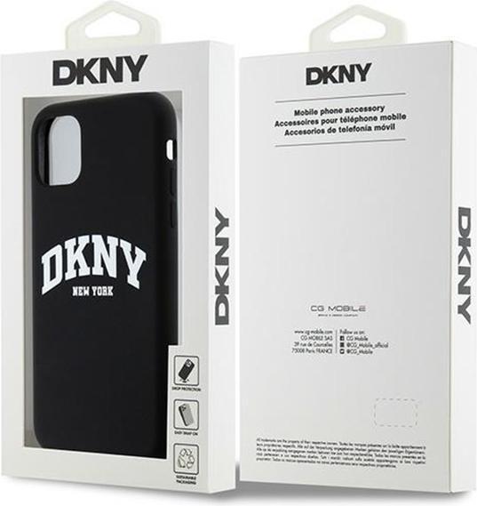 Produktbild DKNY DKHMN61SNYACH iPhone 11 / Xr 6.1" czarny/black hardcase Liquid Silicone White Printed Logo MagS (Apple iPhone 11)
