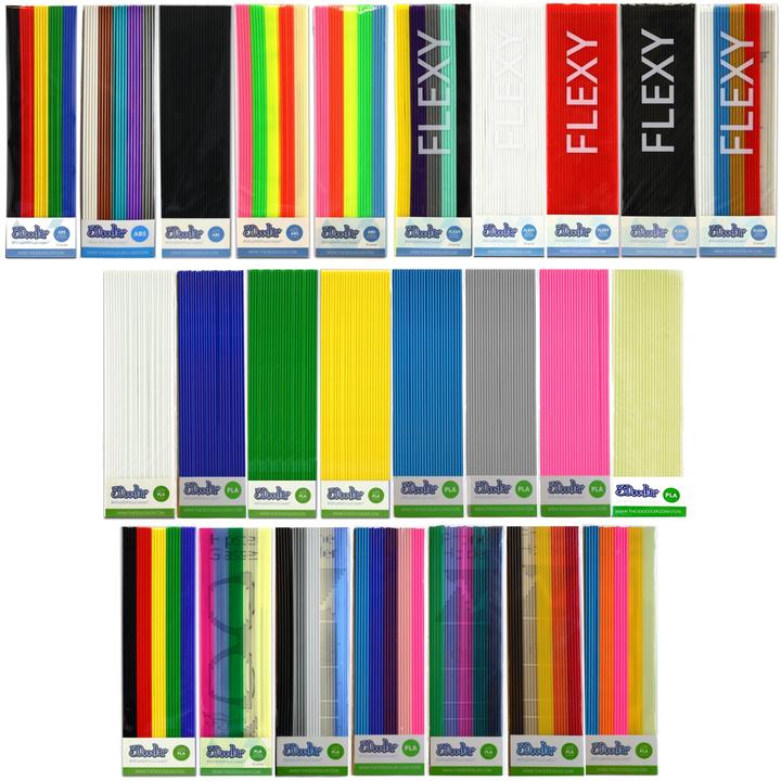 Actual product image 3Doodler ABS Filaments (ABS, 3 mm, 60 g, Multicoloured)