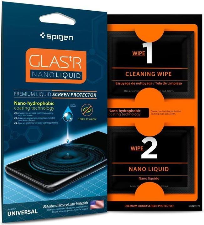 Produktbild Spigen Glas.tR Nano Liquid (1 Stück, Samsung Galaxy S9, Samsung Galaxy S9+)