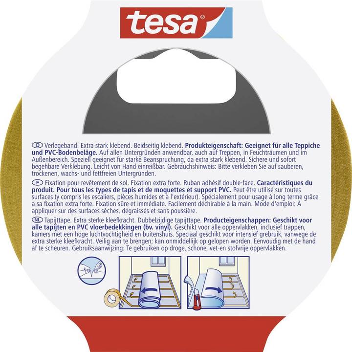 Actual product image tesa Laying tape extra strong adhesive, brown, 50 mm x 10 m (50 mm)
