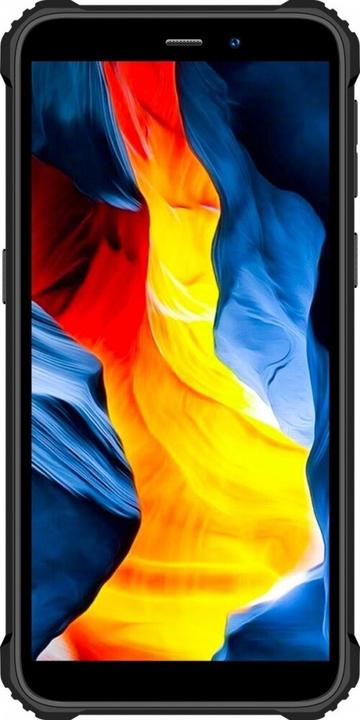 Actual product image Oukitel G2 6' 4/64 DS Smartphone. 6300 mAh (orange) ohne Ladegerät (64 GB, Black, Orange, 5.98", Hybrid Dual SIM, 13 Mpx, 4G)