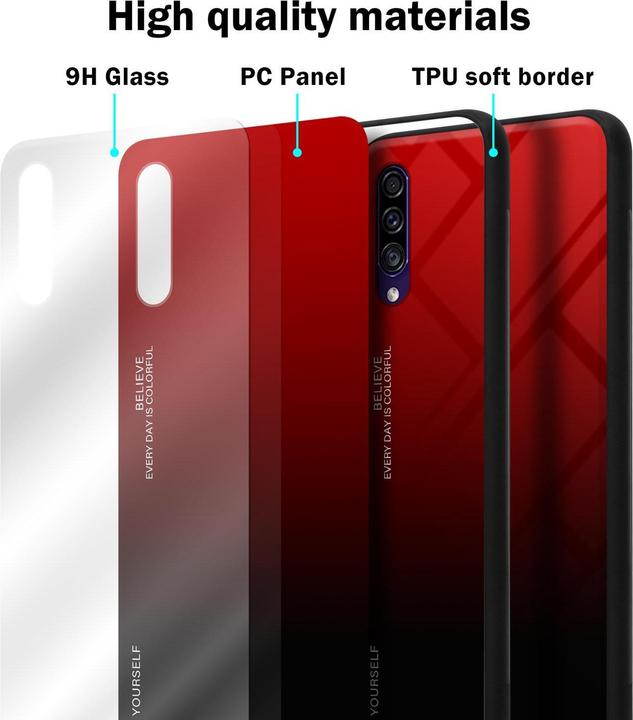 Actual product image Cadorabo TPU 2 colors glass cover (Samsung Galaxy A50s, Samsung Galaxy A30s)
