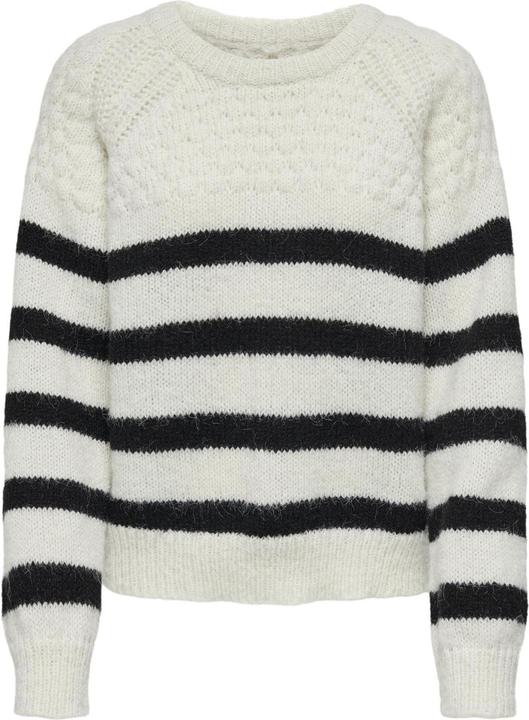 Only ONLBILLIE LIFE LS STRIPE O-NECK EX KNT Strickpullover