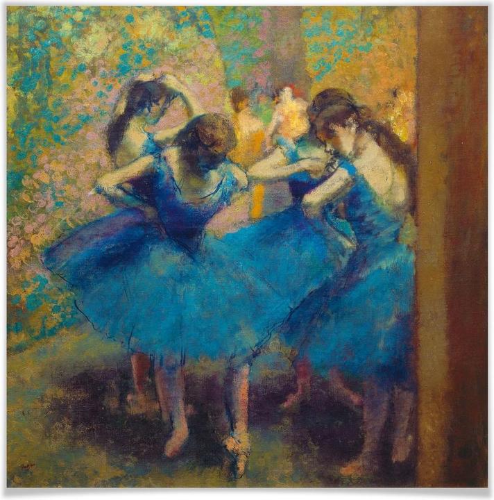 Immagine prodotto Trenddeko Degas - I ballerini blu (30 x 30 cm)