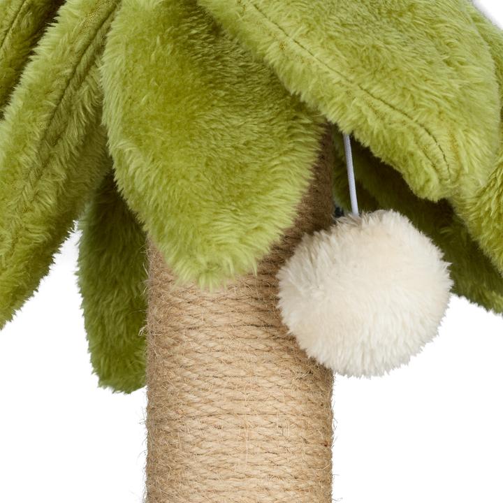 Actual product image Relaxdays Scratch pole (54 cm, White, Green, Light brown)