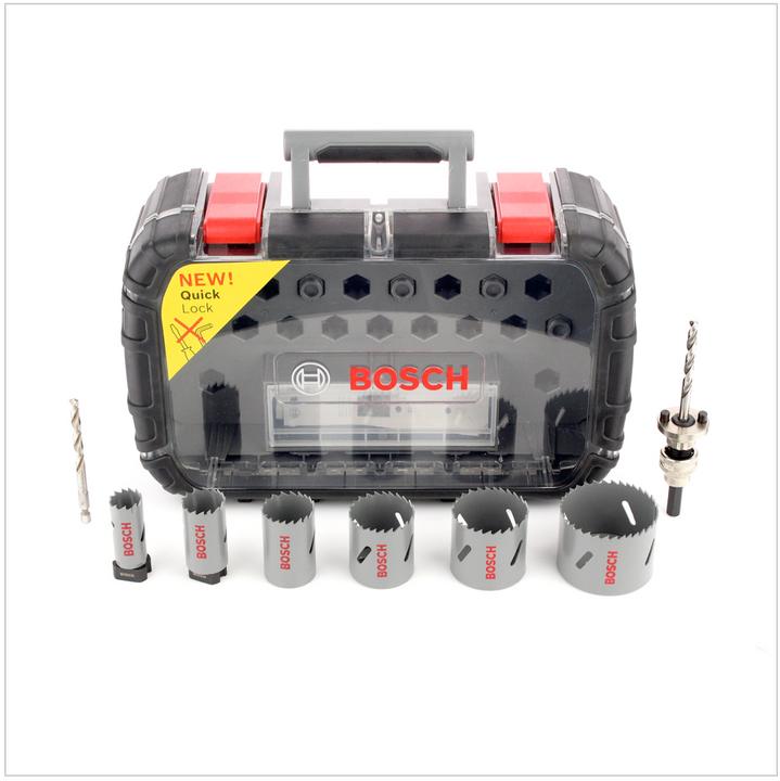 Immagine prodotto Bosch Professional Zubehör Set di seghe a tazza 11 pezzi Accesso (51 mm, 44 mm, 22 mm, 35 mm, 65 mm, 29 mm)