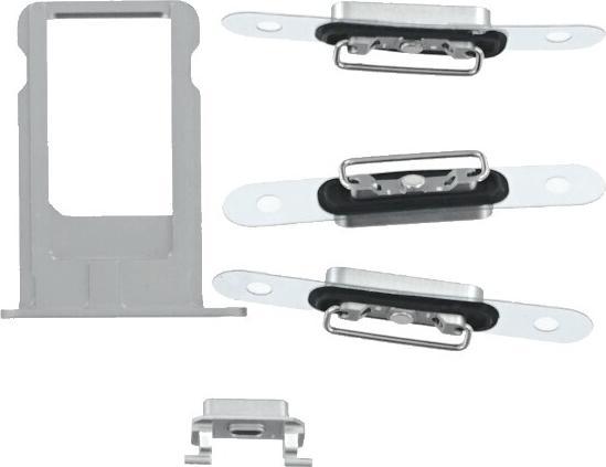 Produktbild OEM Ersatz iPhone 6s Plus Rückseite Silber, ohne Logo (IPhone 6S Plus)