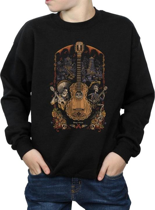 Actual product image Disney Boys Coco Guitar Poster Sweatshirt (152, 158)