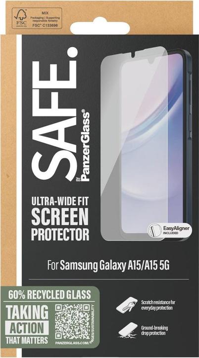 Actual product image Safe Ultra-Wide Fit (1 Piece, Samsung Galaxy A15 5G, Samsung Galaxy A15)