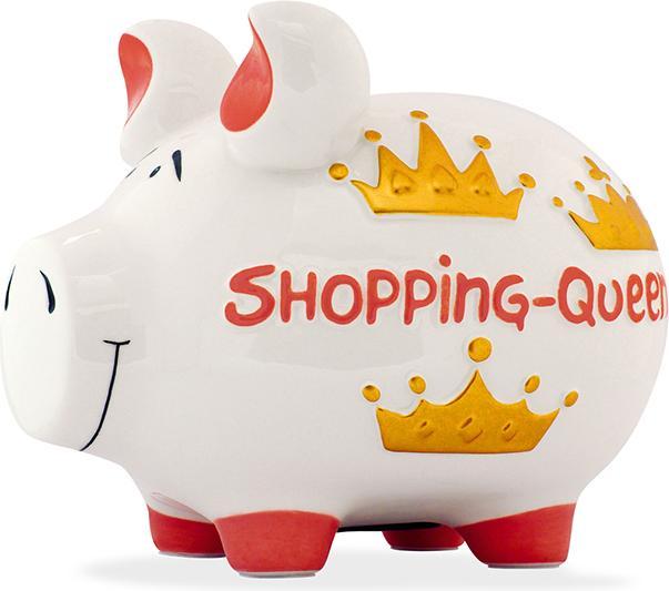 Produktbild G. Wurm Spardose KCG Mittelschwein, Shopping Queen Mittel, aus Keramik, Art. 101009 (B/H/T) 17x15x15 cm (17 x 15 x 15 cm)