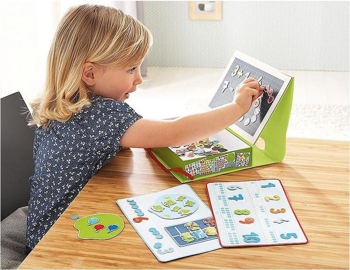 Image du produit Haba Boîte de jeu magnétique 1, 2, compteur (Allemand, Anglais, Espagnol)
