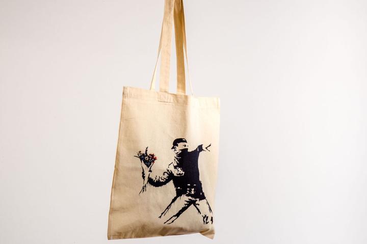 Image du produit Sac en tissu Bansky - Lanceur de fleurs