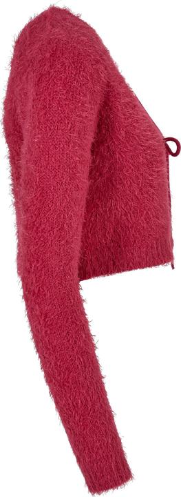 Actual product image Urban Classics Ladies Tied Cropped Feather Cardigan - 117653 (S)