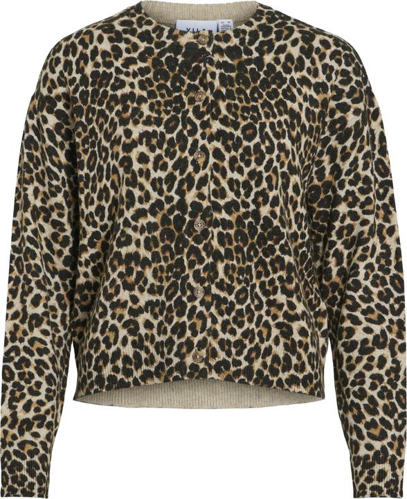 Vila Leoprint Strickjacke (L)