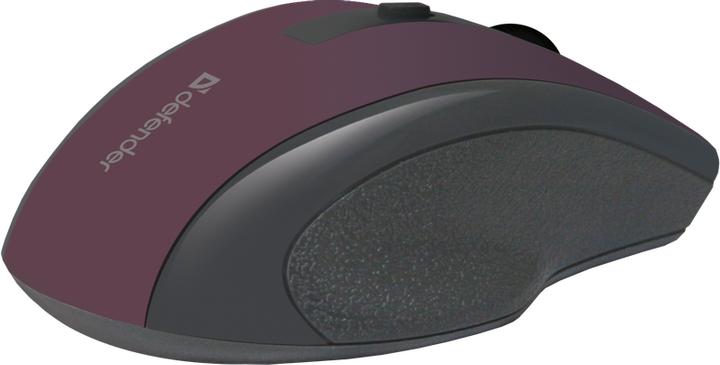 Actual product image Defender MAUS ACCURA MM-665 RF DARK RED 1600dpi 6P (Wireless)