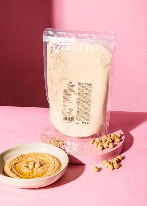 Actual product image KoRo Mixture of roasted organic chickpea flour for making hummus (500 g)