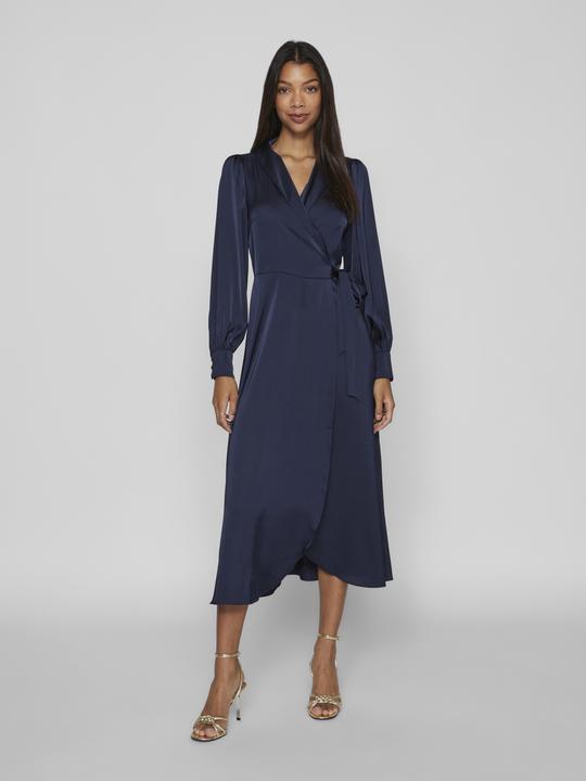 Actual product image Vila Long-sleeved midi wrap dress (38)