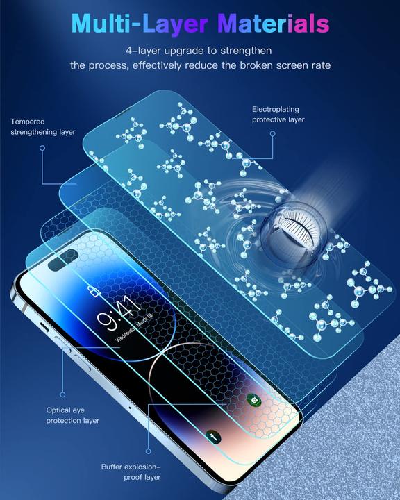 Actual product image PhoneLook Vitre de protection intégrale avec système de montage automatique anti-bulles et anti-poussière 3D (1 Piece, Apple iPhone 12 Pro Max)