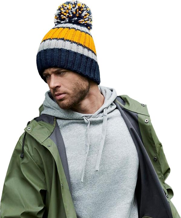 Immagine prodotto Beechfield Cappello Hygge a righe (Taglia unica)