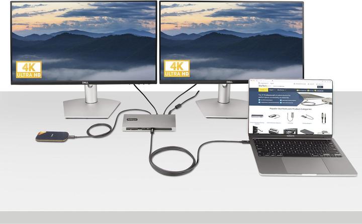 Immagine prodotto StarTech com A40G2MB-TB4-CABLE, Männlich, Männlich, 2 m, Schwarz, Nickel, 40 Gbit/s (2 m, USB 4.0, USB 3.2)