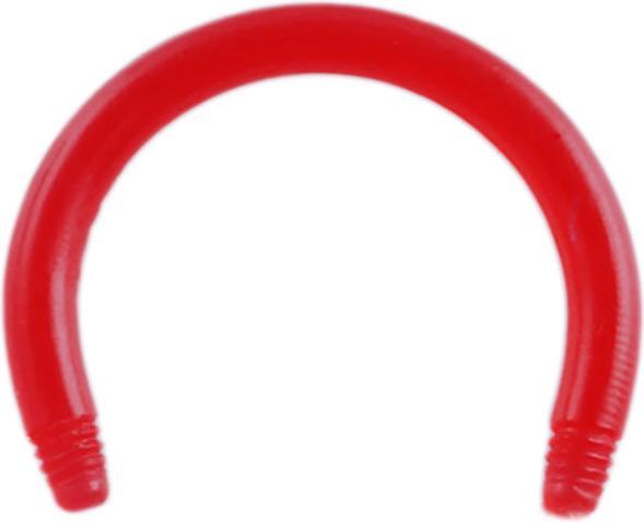 Star Piercing Circular Barbell-Stab rot (Acryl, ohne Messing)