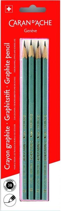 Produktbild Caran d'Ache Graphitstift (2 mm, 3B, 4 x)