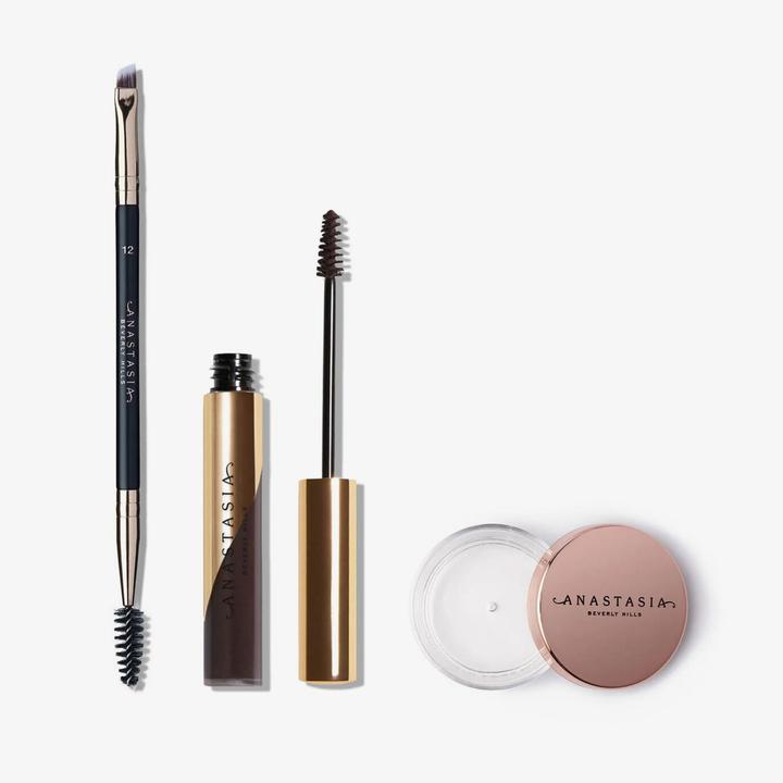 Actual product image Anastasia Beverly Hills Full & Feathered Brow Kit - Ebony (Ebony)