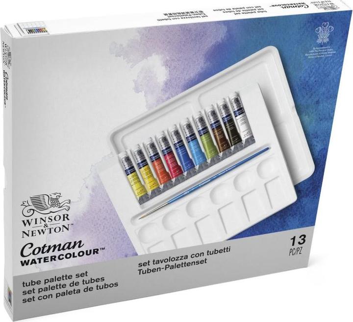 Image du produit Winsor & Newton Cotman watercolour set 10 tubes + brush (Multicolore, 8 ml)