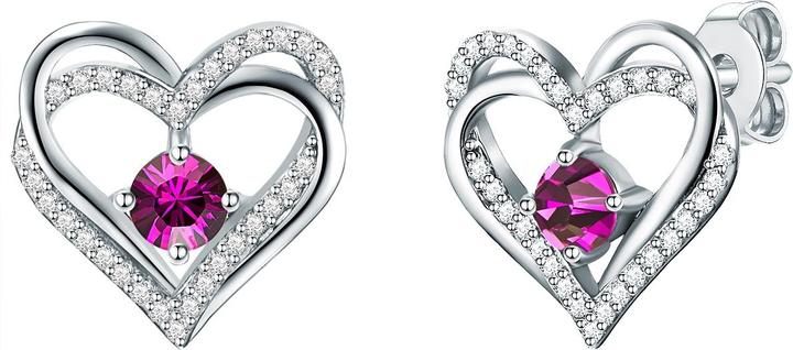 Rafaela Donata Damen Herz Sterling Silber verziert mit Kristallen von Swarovski® silber - 26469 (Sterling Silber)