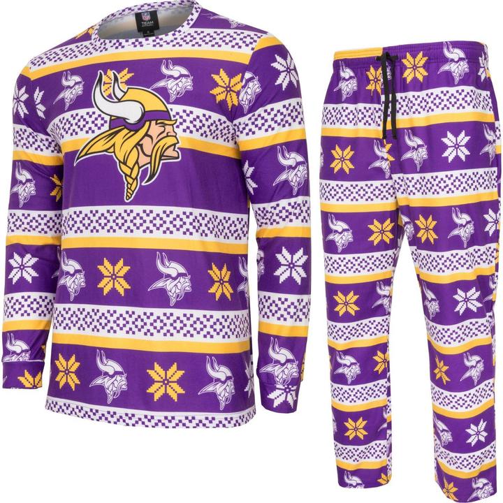 Produktbild Foco NFL Winter XMAS Pyjama Schlafanzug Minnesota Vikings - L (L)
