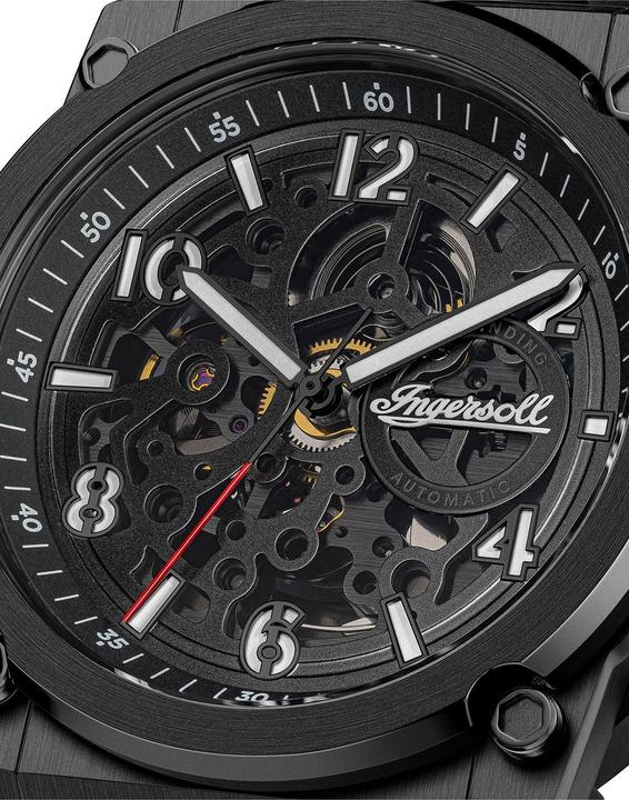 Image du produit Ingersoll 1892 Ingersoll I16602 Herrenuhr Ingersoll Anvil Automatik 46mm 5ATM (Montre squelette, 46.50 mm)
