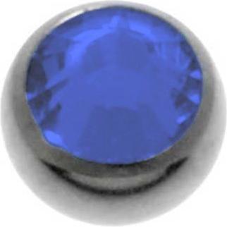 Bijouteria 1.2mm Titan Piercingteil (Swarovski Kristall, Titan)