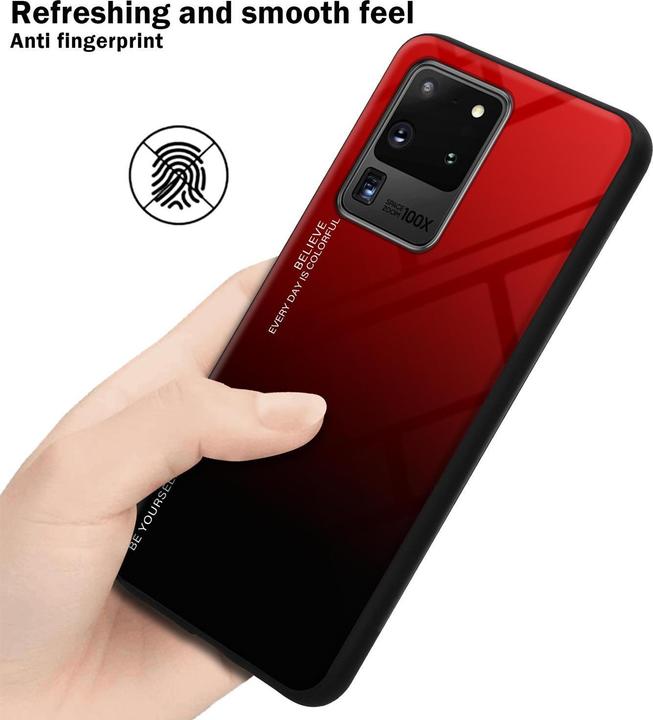 Actual product image Cadorabo TPU 2 colors glass cover (Samsung Galaxy S20 Ultra)