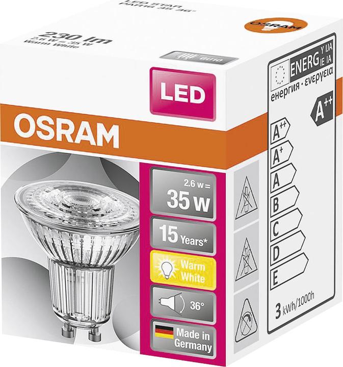 Image du produit Osram Star PAR16 (GU10, 2.60 W, 230 lm, 1 x, F)