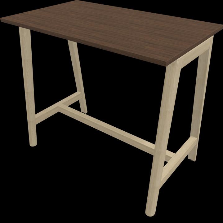 Frêne naturel teinté gris clair, Décor noyer foncé avec structure
