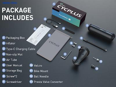 Actual product image Cycplus Air pump A2