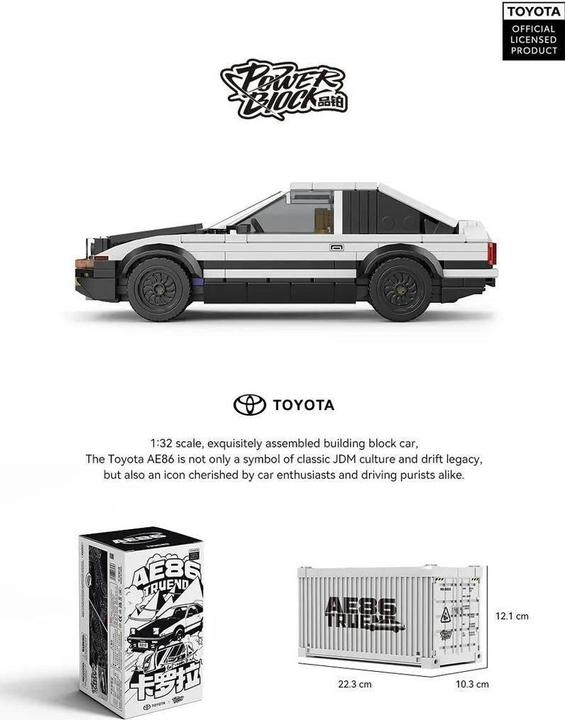 Actual product image HappyBuild Toyota™ Trueno AE86