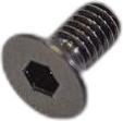 Fox Fastener, Standard (Metric): FHCS (M4 x.7, x 8mm) Black Zinc SH (4 mm, 8 mm)