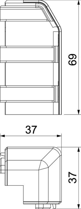 Actual product image Rehau SL Outside corner (2 cm)