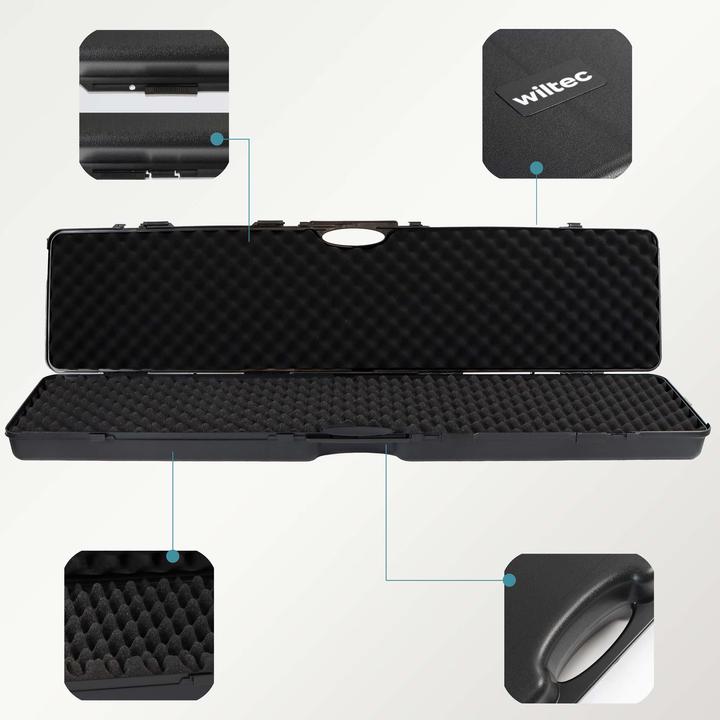 Produktbild Wiltec Waffenkoffer 138x34x13,5cm Langwaffenkoffer Gewehrkoffer Koffer Gewehr