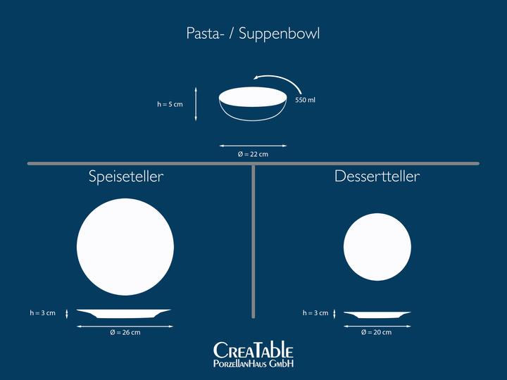 Produktbild CreaTable Nordic Fjord (6 Stück)