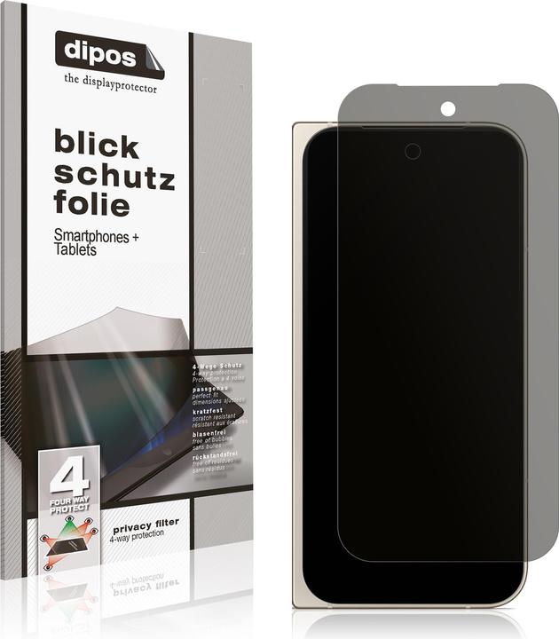 Immagine prodotto Dipos Pellicola Protettiva 4-Way Privacy (1 Pezzo/i, Google Pixel 9 Pro Fold)