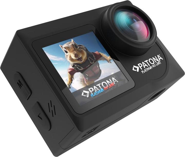 Actual product image Patona BIG SET Action Cam Life SL4 5K 120fps 64mp EIS 120° 6G Akkus+Dualladegerät+64GB Karte+Zubehör (Wi-Fi)